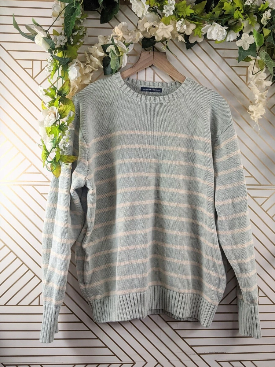 Brandy Melville Womenu0026#039;s Striped Knit Sweater Green White Size S/M |  eBay
