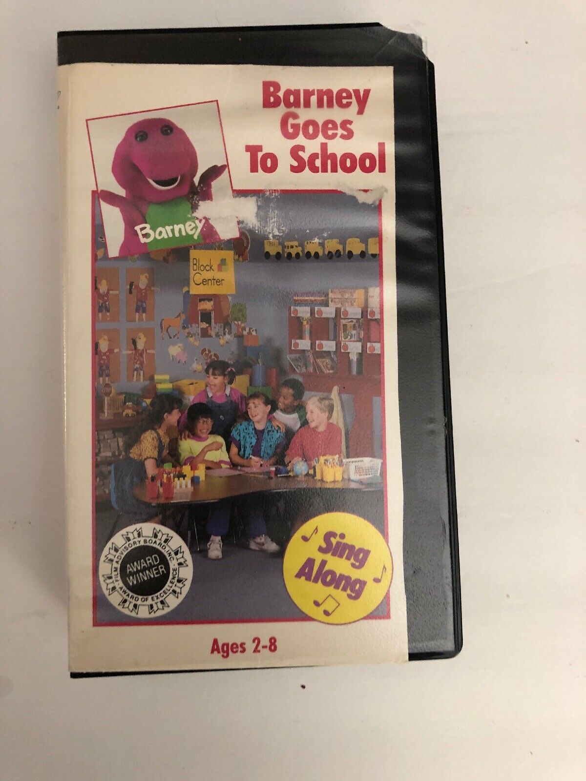 Barney-Barney Goes to School VHS-TESTED-RARE VINTAGE COLLECTIBLE-SHIPS ...