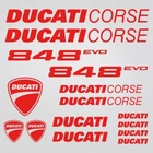 Ducati decals EVO 848 stickers for tank and helmet motorcycle vinyl ORACAL