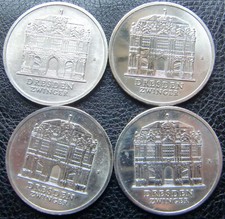 DDR 5 Mark 4 piece Dresden Zwinger 1985, see photos