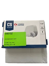 Lithonia Lighting Switch Hardwired LED White Emergency Adjustable Light 263X1T 