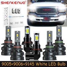 For GMC Sierra 1500HD 2500HD 3500 2003-2006 LED Headlights H/L Fog Light Bulb Z8