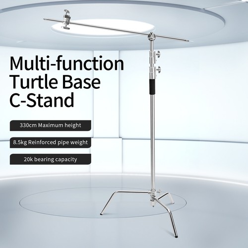 Heavy Duty Photography 11ft C Stand Light Tripod Base 50" Boom Arm Grip