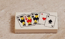 LEGO Poker Hand CARDS Deck FULLHOUSE Aces Kings Printed 1x2 Tile Part Vegas