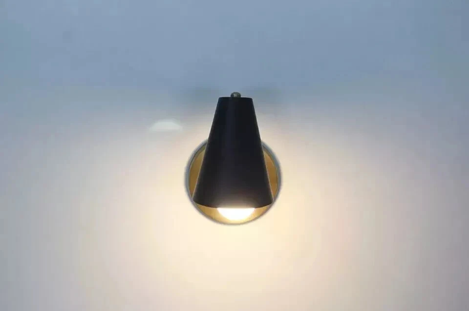 Rustic Wall Light Sconce Lamp 1 Light Mid Century Modern Raw Brass Wall Lamp - Image 4 of 4