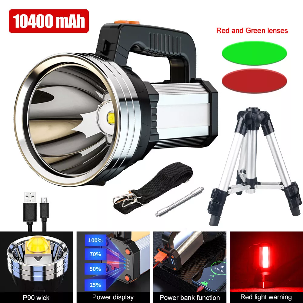 Rechargeable spotlight sale with red lens