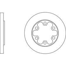 Apec Blue Brake Disc - Rear SDK6827 Fits Ford Transit - OE Specification