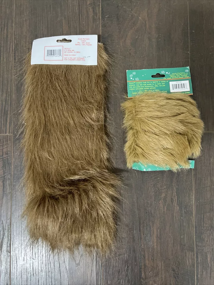 Craft Fur Lot Of 2 Fur 209 Size 9” X 12” & Fur 503 Size 2” X 30” NEW! - Image 2 of 3