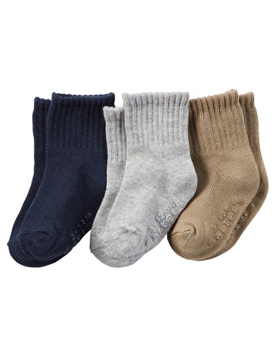 Carter's Kid Boys' 3-Pack Crew Socks Size 2-8 $8.99 - Picture 7 of 7
