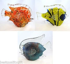 NEW MURANO STYLE ART PIECE GLASS WORK FISH ANIMAL PAPERWEIGHT,FIGURINE