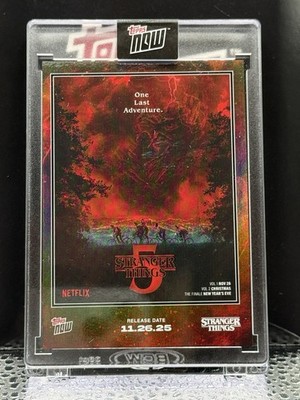 2025 Topps Now Stranger Things STRA-SP01 Image Variation SP RARE