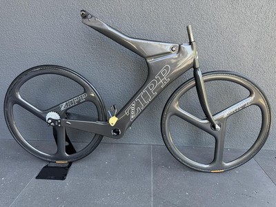 ZIPP 2001 carbon gun metal grey incl. 3000 trispokes Kestrel titanium fork 700c