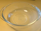 PYREX round #024 casserole or baking dish vintage 2-quart clear glass no lid