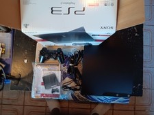 Sony Playstation 3 Slim Console CECH-2001A Semi Complete In Box, 1 Game Included