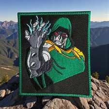 Dr Doom Embroidery Patch 4.01 X 3.43