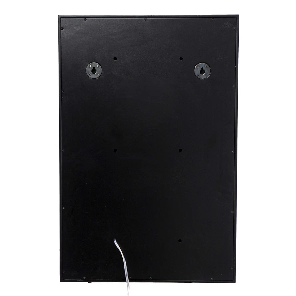 Espejo iluminado Wervin con estante, negro Foto 4 de 4