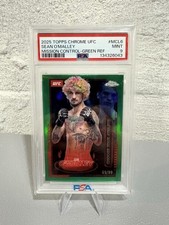 Topps Chrome UFC Sean O'Malley Mission Control Green Refractor #MCL-6 PSA 9