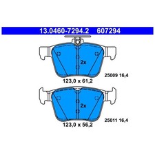 Satz Bremsbeläge Bremsklötze hinten für VW Touran 5T1 | 24073141