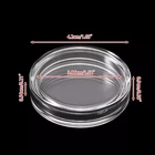x2 38.6mm Clear Round Acrylic Coin Capsule  For Silver 2 oz Coins