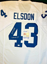 TYLER ELSDON SIGNED #43 "LINEBACKER U!" CUSTOM JERSEY - Size XL (JSA) Penn State