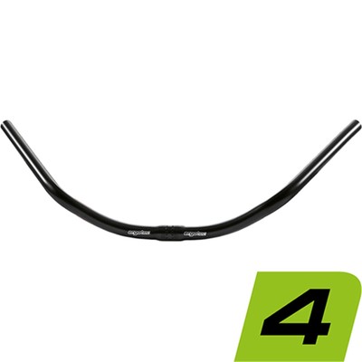 Ergotec Fahrrad Lenkerbügel MOON CRUISER 53° Ø = 25.4mm Schwarz Lenkerstarnge