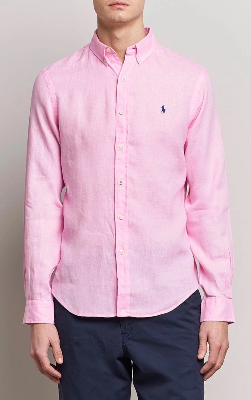 Polo Ralph Lauren Pink LINEN Long Sleeve Classic Fit Button Down Shirt
Opens in a new window or tab