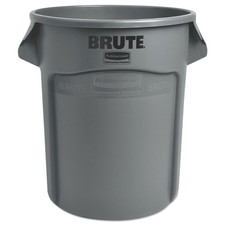 Rubbermaid Commercial 262000GRA Vented Round 20 gal Brute Container - Gray New