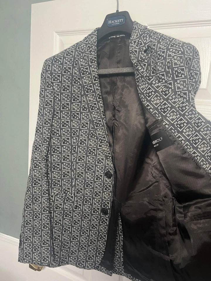 £1,095 NEW RARE VIKTOR AND ROLF MENS BLAZER Suit Jacket 46 36 - Image 4 of 4