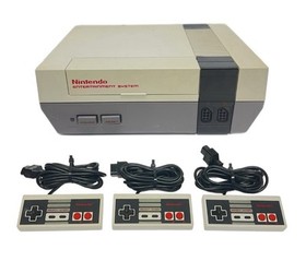 NES Console Bundle - 3 Controllers - 21 Games - 2 Game Genies - Power Cord - AF
