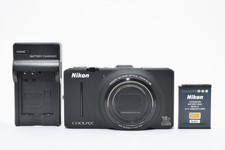 Nikon COOLPIX S9300 fotocamera digitale compatta nera testata funzionante Giappone