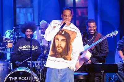Jay-Z performs with The Roots on 
