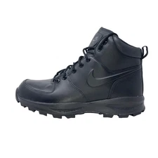 Nike Manoa Leather Black Sneaker Boots, Size 8.5 BNIB 454350-003
