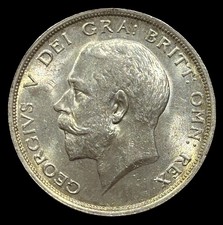 1918 HALF CROWN George V Silver s4011 UNC (DGR1022)
