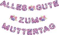 Muttertagsdekoration HäNgende Girlande Blumenstil Banner FüR Mama Geburtstag