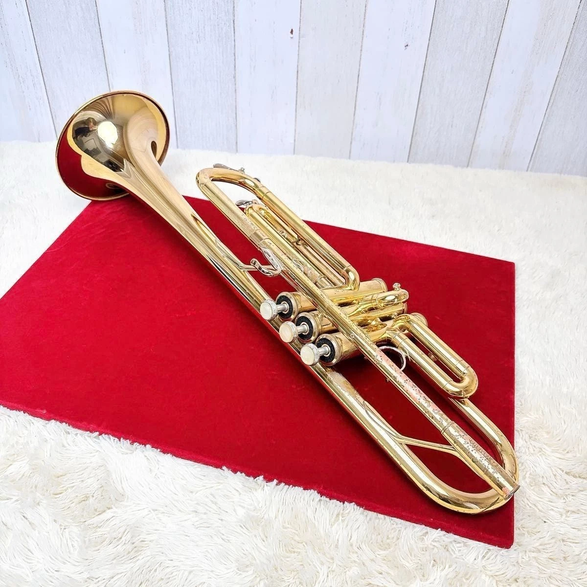 YAMAHA TROMBA YTR-135 YTR135 Vento Strumento Con Custodia Rigida - Foto 8