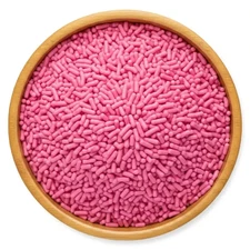 Pink Sprinkles - Cake, Cupcake Baking Decorations, Edible Sugar Sprinkle Topping