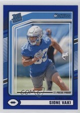 2024 Panini Donruss Rated Rookie Blue Press Proof Sione Vaki #332 1jt0