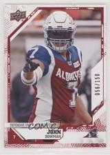 2019 Upper Deck CFL Red 56/150 John Bowman #108 o1h
