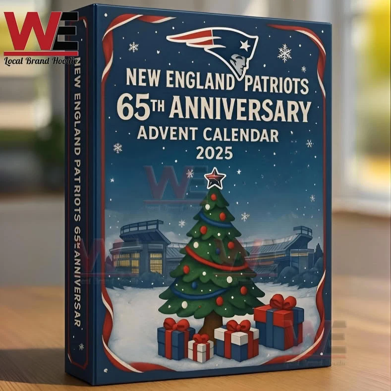 England Patriots 65th Anniversary 2D Flat Advent Calendar 2025