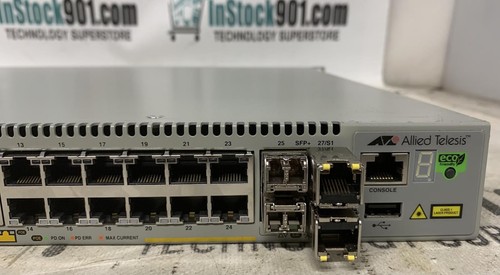 AT-x530L-28GPX Allied Telesis x530L Series 24-port PoE+ Switch w/ears + RESET