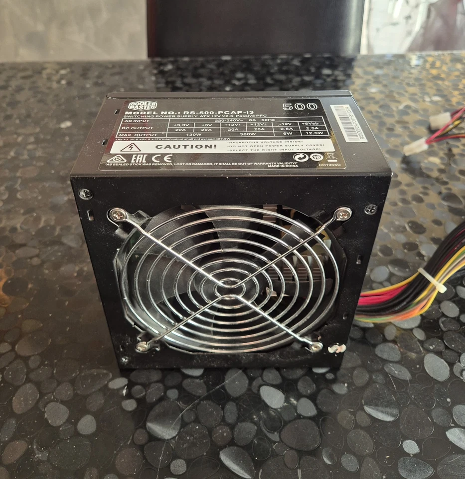 COOLER MASTER RS-500-PCAP-I3 ALIMENTATORE 500W ATX PC DESKTOP - NERO - Immagine 3 di 4