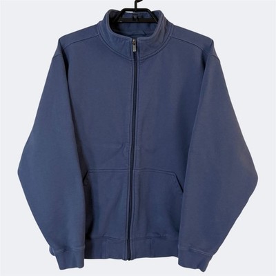 L.L. Bean Zip-Up Mock-Neck Athletic Sweatshirt Blue Men's XL Traditional-Fit