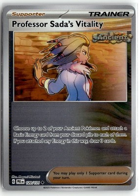 Professor Sada's Vitality 120/131 SV: Prismatic Evolutions Reverse Holo Pokemon