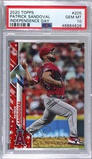 2020 Topps Independence Day 60/76 Patrick Sandoval #205 PSA 10 GEM MT 1da