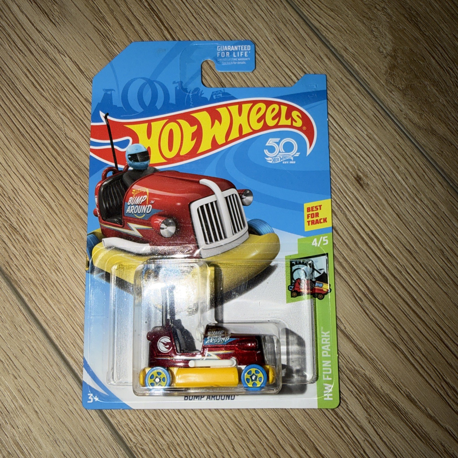 Hot Wheels 2018 Mainline Treasure Hunt HW Fun Park Bump Around Red