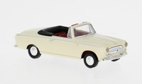 Brekina 29163 - 1/87 Peugeot 403 Cabriolet, Weiss, 1956 - Neu