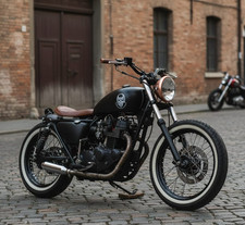 🇮🇹FARO MOTO RAME VINTAGE CAFE RACER HARLEY BMW GUZZI FANALE ANTERIORE MOTO