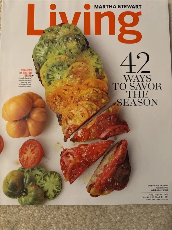 Martha Stewart Living Magazine July August 2013