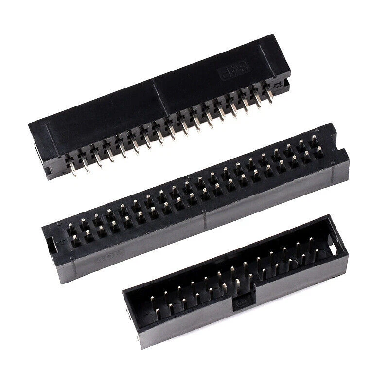 6P-50P2.54mm Pitch IDC Boxed Header Connectors - Straight/Right Angle Pin - Image 4 of 4