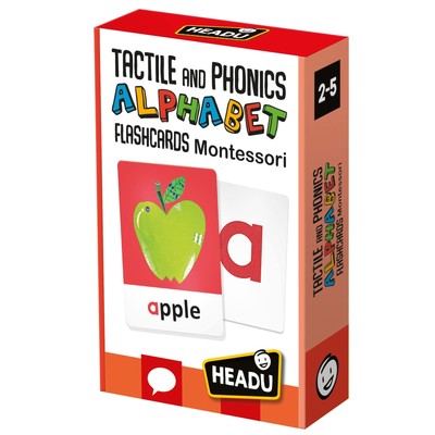 HEADU Tactile and Phonics Alphabet Flash Cards Montessori Educational Toys fo...